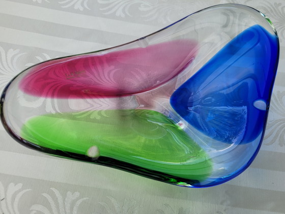 Image 1 of Original F&M Ballerina Murano Sommerso Bowl 32 x 20 cm