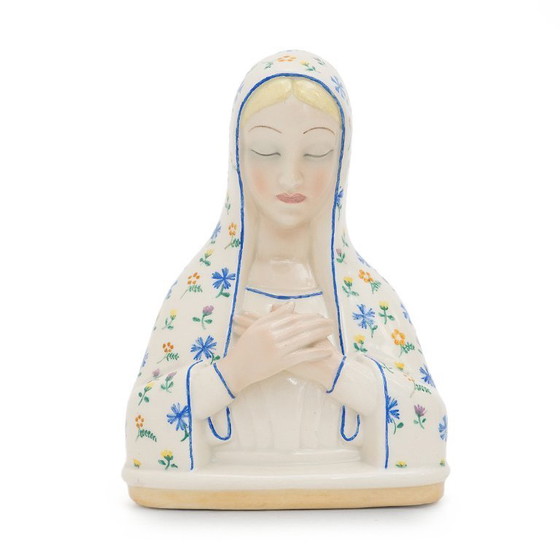 Image 1 of Keramische Skulptur "Madonna" von Pietro Spertini für Lenci, 1930er Jahre