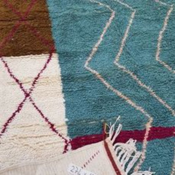 Image 1 of Hand-knotted Berber wool rug 274x134cm