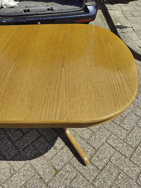 Image 1 of Scandinavian extendable dining table 3.05cm x3 inlay leaves