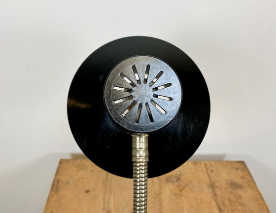 Image 1 of Vintage Black Bakelite Gooseneck Table Lamp, 1960s