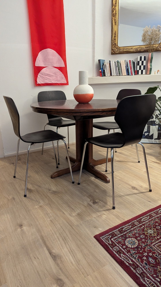 Image 1 of Set of 4 Phoenix Dining Chairs – Denmark 1980s Deens Stoelen