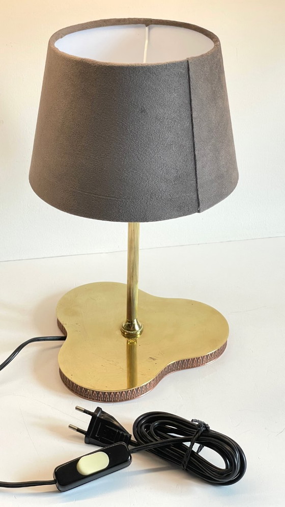 Image 1 of LAMPADA VINTAGE Clover IN OTTONE MASSICCIO