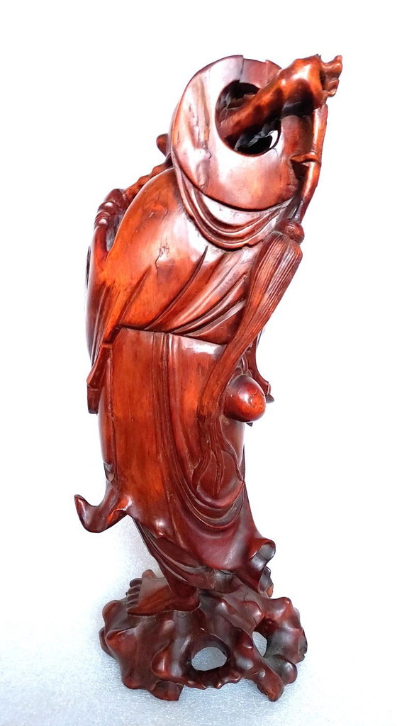 Image 1 of Antike Arhat-Buddha-Statue