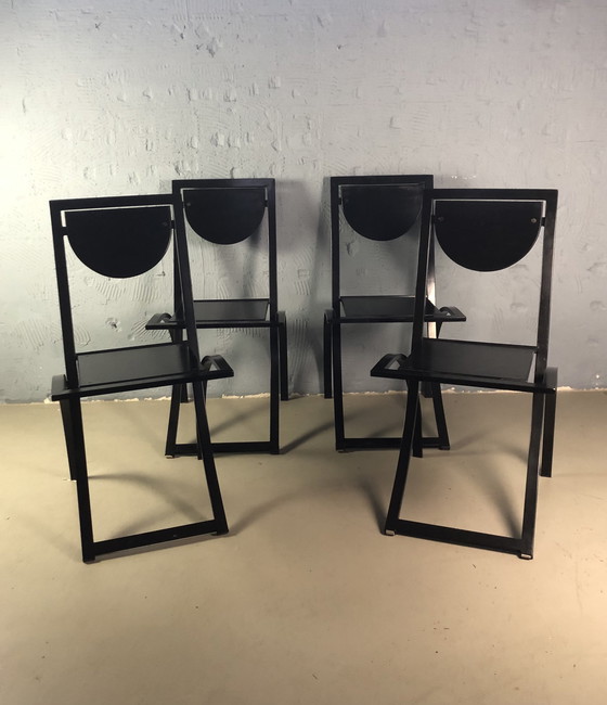 Image 1 of 4x Chaises à sinus de Karl Friedrich Förster