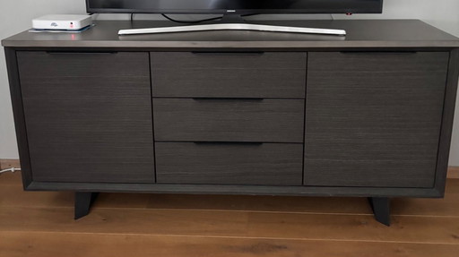 Made sideboard, black wood