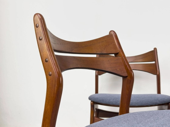 6 Deense Teak Eetkamerstoelen van Erik Buch voor Chr. Christensens, jaren 60 – Mid Century Modern (photo 7 of 24)
