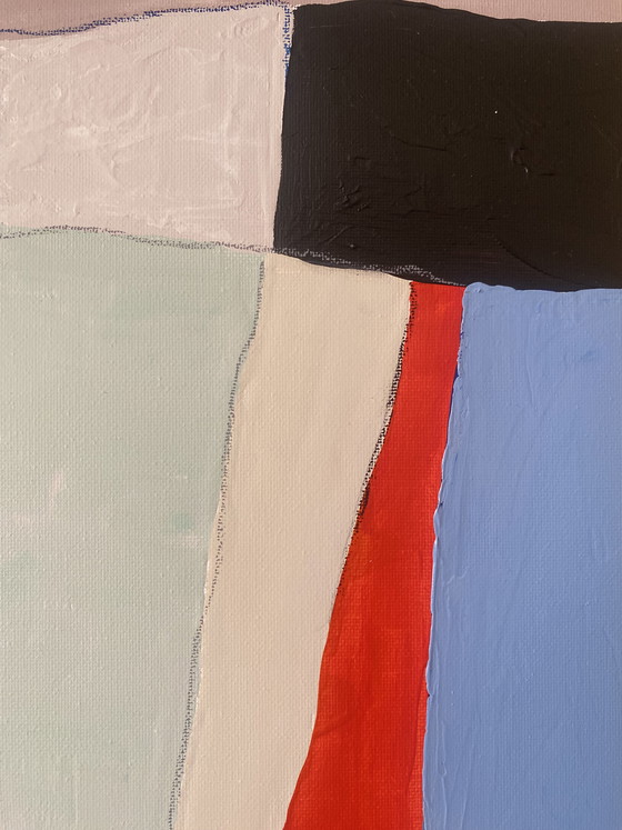 Image 1 of Diptych abstract paintings 30x40 including frame