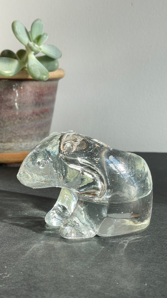 Image 1 of BOUGEOIR Ours Polaire CRISTAL Vintage