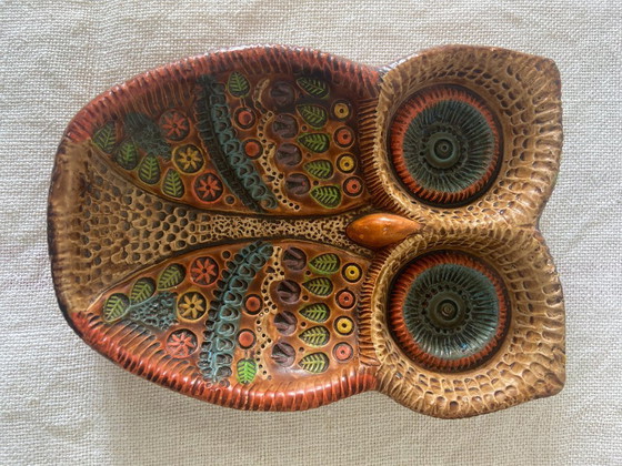 Image 1 of Vintage "Owl" trinket tray