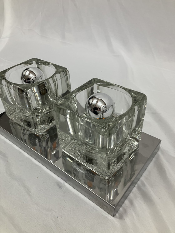 Image 1 of Applique ou plafonnier « Ice Cube » de Peill & Putzler, années 1970