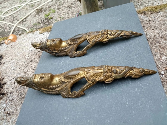 2 ornements en bronze pour meubles du 19e siècle – Objets déco, Art Nouveau (photo 2 of 4)