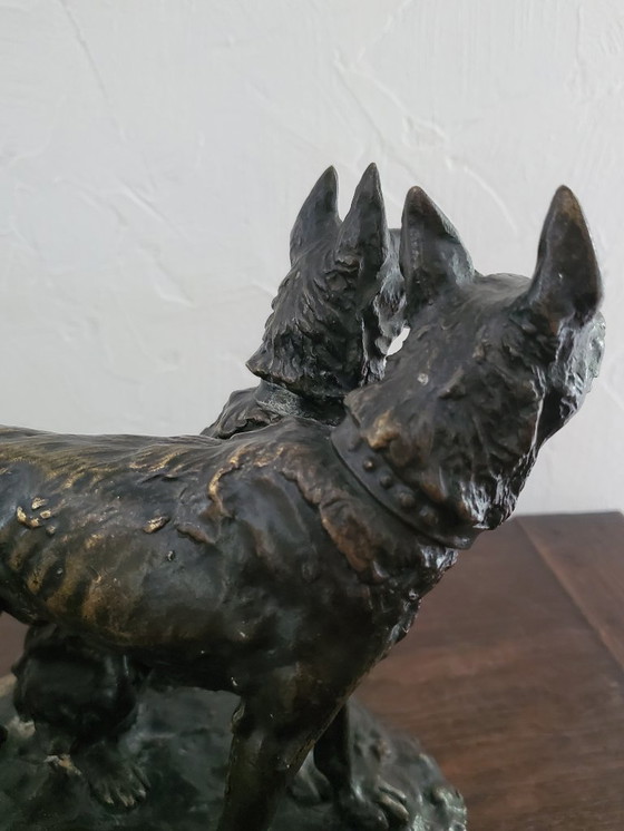 Image 1 of Scultura - Gruppo in bronzo - Firmato Laplanche - XIX secolo (rif. 3759)