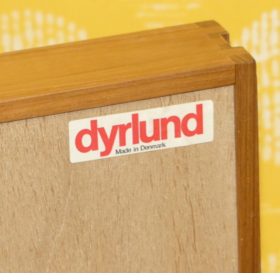 Image 1 of 60er Jahre Dyrlund Lowboard Teak Hifi-Sideboard Hairpin legs TAMBOUR danish design made in denmark 