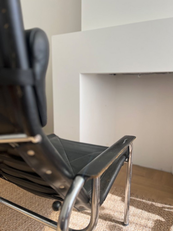 Image 1 of 3er-Set | Hans Eichenberger HE1106 Lounge-Sessel + HE1104 Hocker | Strassle | Schweizer Design aus den 1970er Jahren