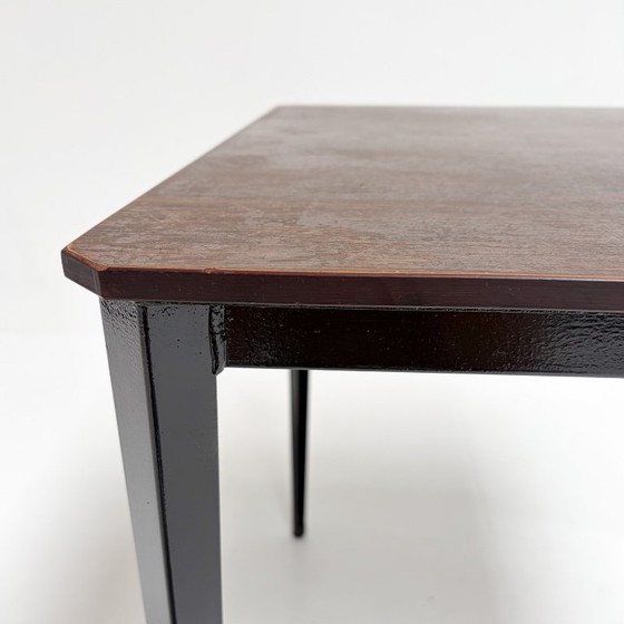Midcentury Dining table by Wim Rietveld for Ahrend De Cirkel, 1960s – Metal, Wood (photo 9 of 14)