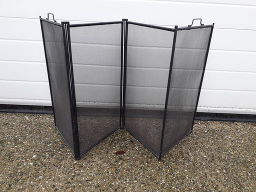 4-piece fireplace screen 128 cm wide