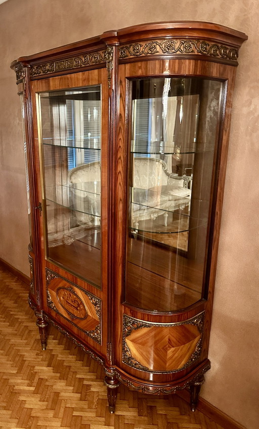 JP Ehalt Vitrine (Silberschrank) – Stil Louis XIV – Vintage 70er Jahre – Ehalt Möbel