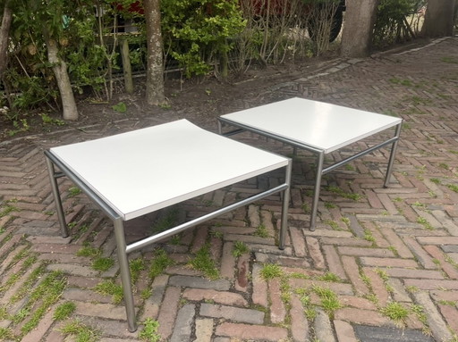 Set van 2 mooie vintage tafels!