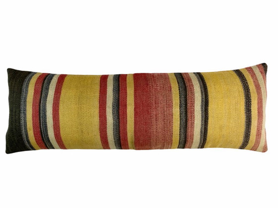 Image 1 of Funda de cojín única de kilim y alfombra – 120 x 40 cm