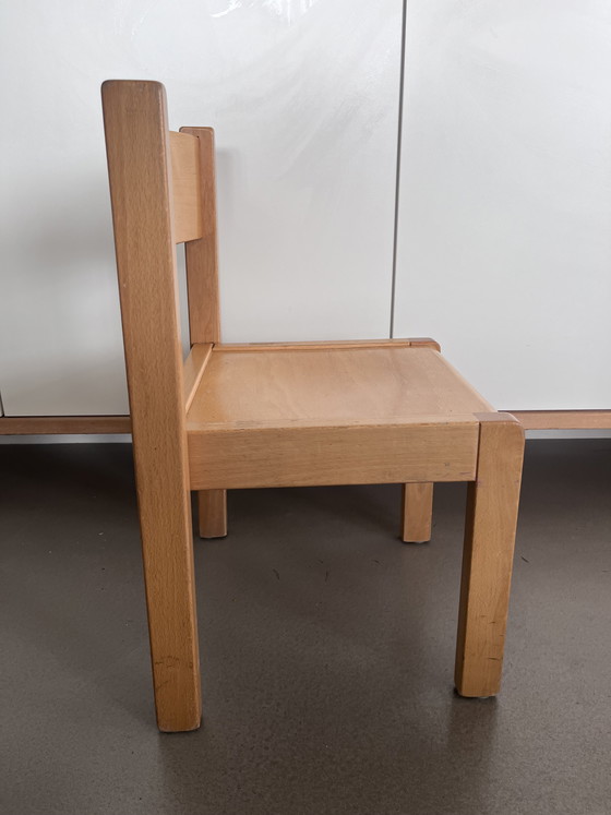 Image 1 of Vintage Scandinavian Design High Chair - Solid Beech