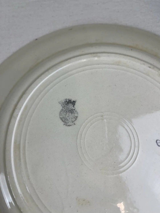 4 platos llanos antiguos – Loza, Porcelain (photo 10 of 11)