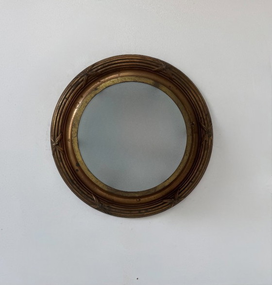 Image 1 of Applique da parete vintage XL, ottone e vetro smerigliato, Francia, 1920