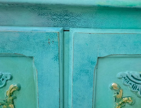 Image 1 of Houten kast "Zeetonen"