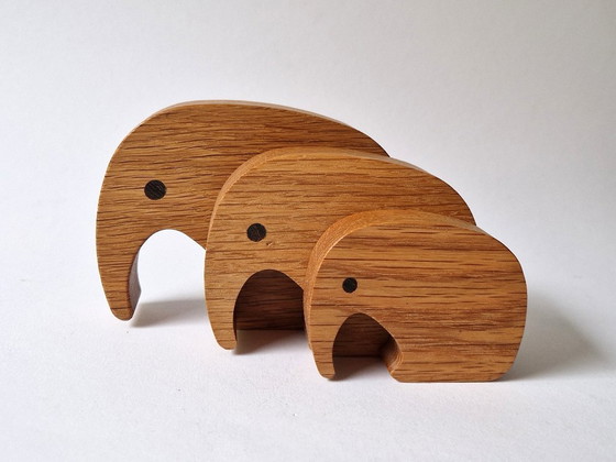 Image 1 of Georg Jensen - Large size wooden elephant - Marked