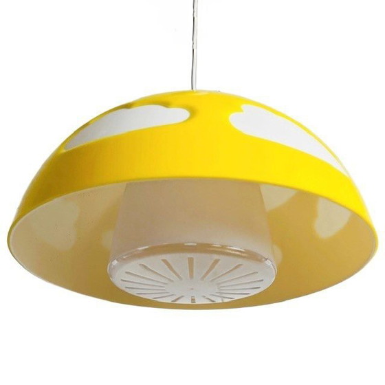 Image 1 of Lampada a sospensione Ikea Skoljig Cloud Lamp Giallo Bianco Henrik Preutz anni '90