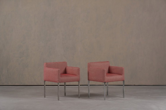 Image 1 of Sedie Ligne Roset in tessuto rosa, Francia, anni 2000, set da 2