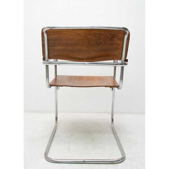 Image 1 of Vintage Bauhaus office chair by Robert Slezák for Baťa 1930s