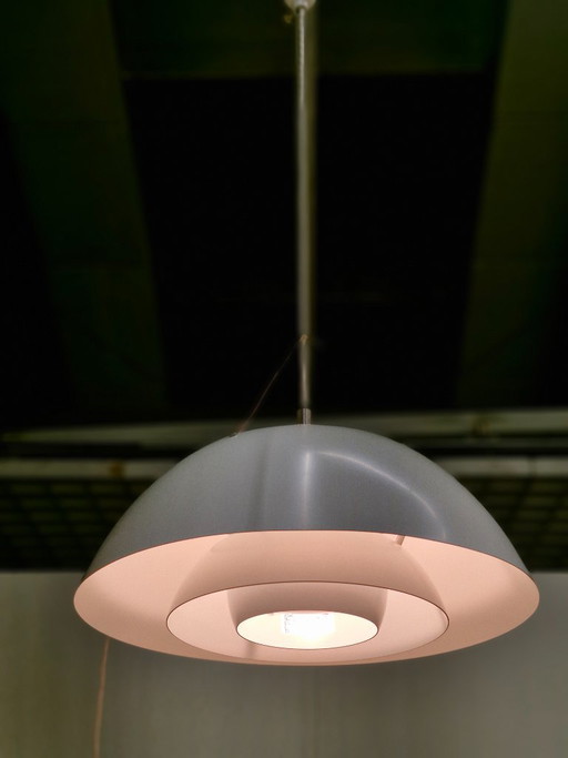 Danish Design Vintage Pendant Lamp "Safari" White – hanglampen, Metal (photo 2 of 6)