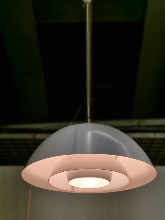 Danish Design Vintage Pendant Lamp "Safari" White – Christian Hvidt, Metal (photo 2 of 6)
