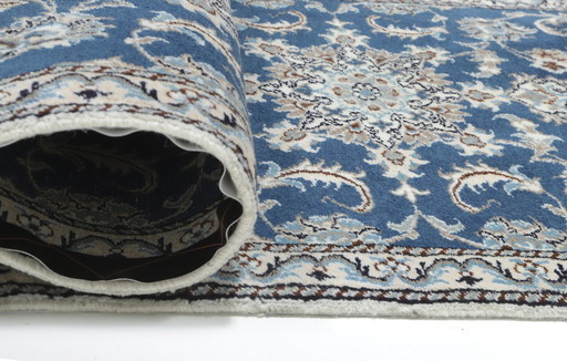 Original hand-knotted Persian carpet Nain Kashmari 285 x 80 cm Top condition