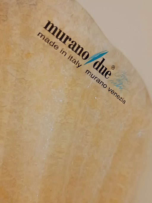 MuranoDue Grote "Fiaccola" wandlamp 46 cm - Identiteitscertificaat - Nieuw bladgoud