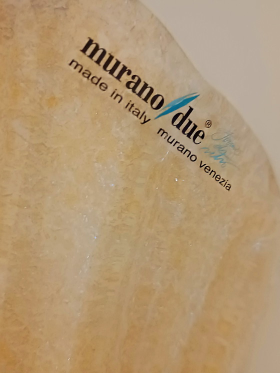 Image 1 of MuranoDue Grote "Fiaccola" wandlamp 46 cm - Identiteitscertificaat - Nieuw bladgoud