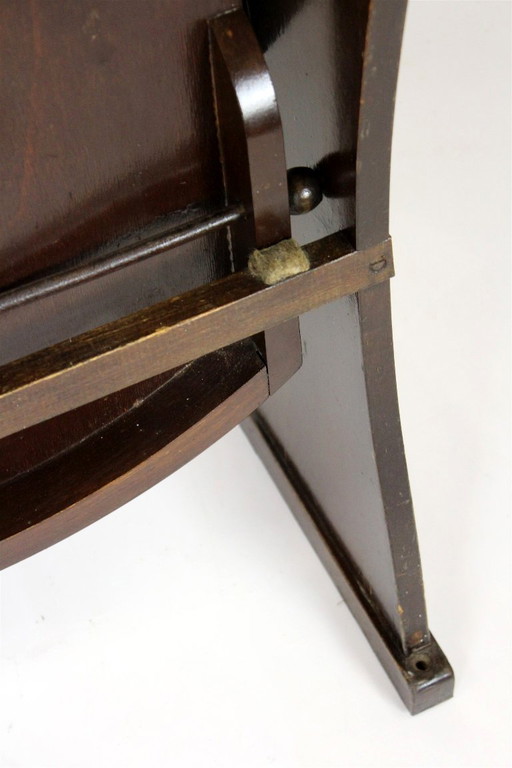 Fauteuil de cinéma vintage TON (Thonet), tchèque des années 1940, siège de théâtre en bois