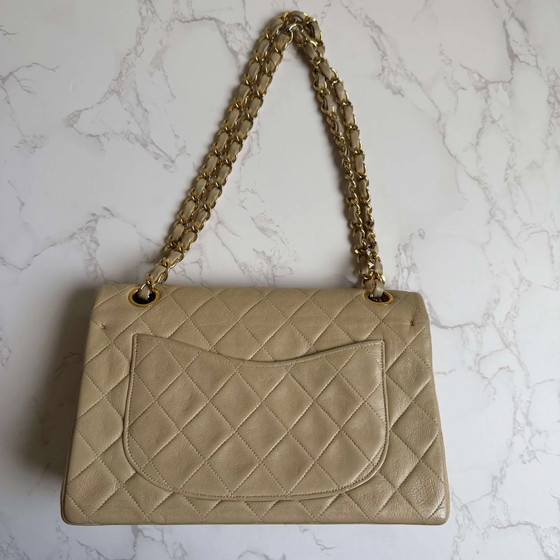Chanel small classic flap bag beige vintage – Overige tassen, Lamsleer (photo 5 of 17)