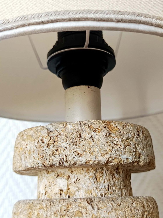 Tormos Style Brutalist Stone Lamp, Circa 1970 – Table lamps (photo 9 of 12)