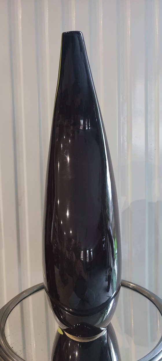 Image 1 of Skulpturale Keramikvase, modernistische Linienführung, Designerstück