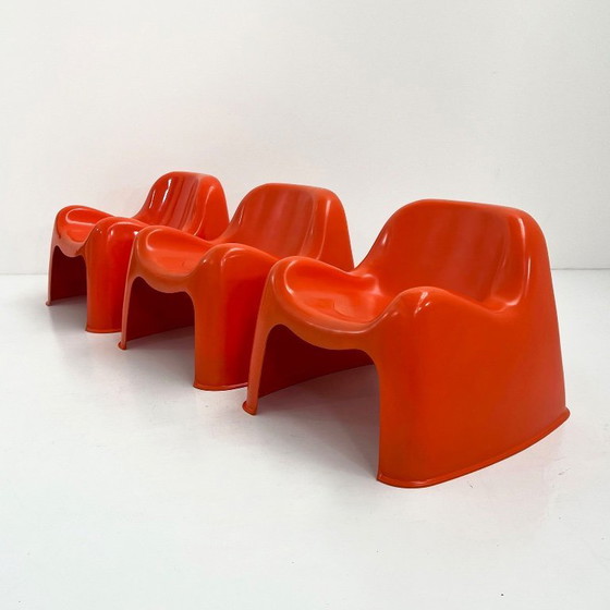 Image 1 of Oranje Toga stoel van Sergio Mazza voor Artemide, jaren 60