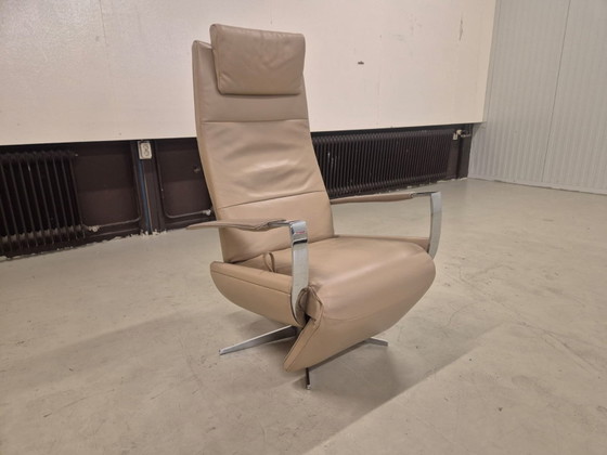 Jori Idaho - Draaibare Relaxfauteuil - Leer - Beige – Verstelbare relaxstoel, Leather, Metal (photo 9 of 11)