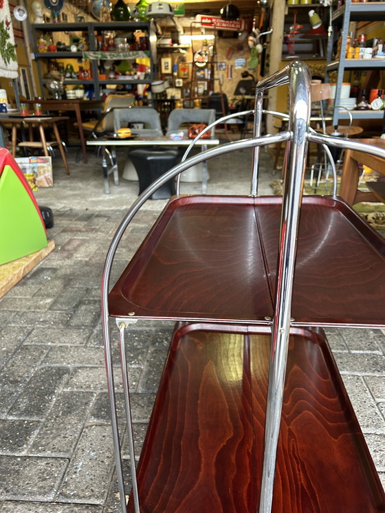 Image 1 of Chariot de service/meuble mural Gerlinol vintage années 60/70