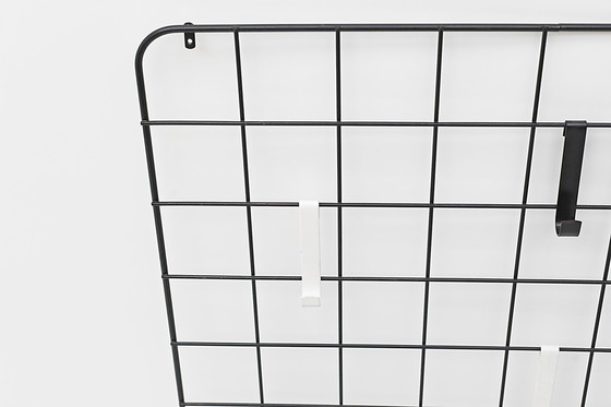 Image 1 of Mid Century String Wardrobe by Karl Fichtel – Drahtwerke Erlau AG Aalen – free-floating wall wardrobe – ca. 1950s, Germany