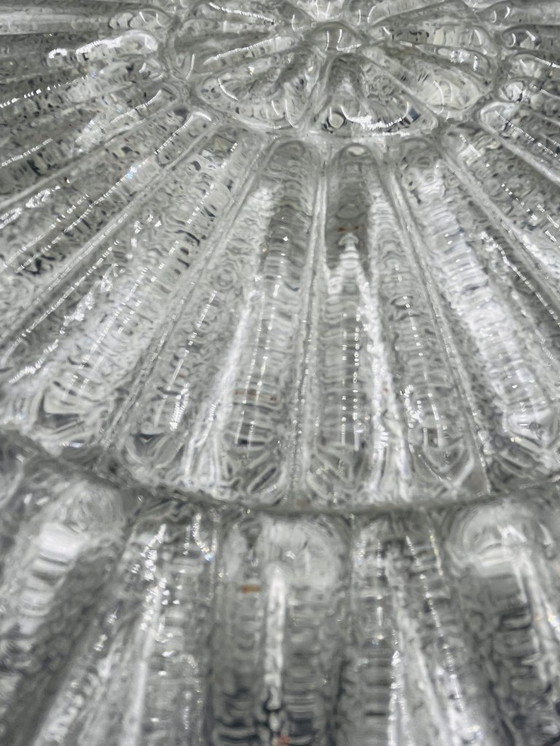 Image 1 of Plafonnier en verre relief sablé RZB