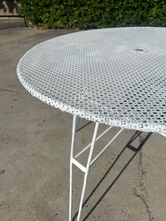 Image 1 of Tuintafel toegeschreven aan Mathieu Mategot uit de jaren 1950.
