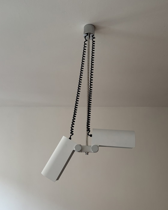 Image 1 of Minimalist Doria Adjustable Pendant Lamp designed by Wilhelm Braun Feldweg, 1960s, Space Age, Mid Century, Industrial Design
