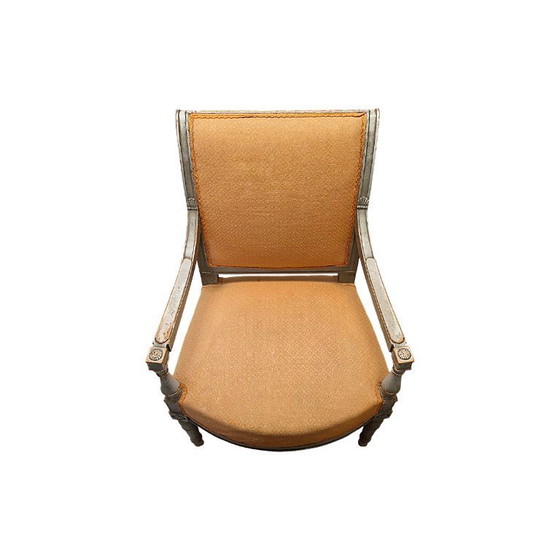 Image 1 of Antiek Franse Louis XVI armstoel, circa 1780