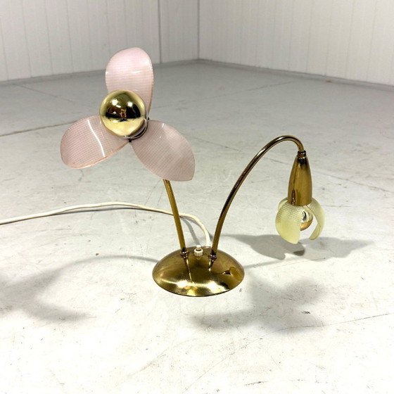 Lámpara de mesa GERU-Leuchten Flower, Alemania – Lámparas de mesa, Plastic, Brass (photo 2 of 18)